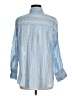 Zara Stripes Blue 3/4 Sleeve Button-Down Shirt Size M - photo 2