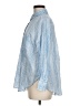 Zara Stripes Blue 3/4 Sleeve Button-Down Shirt Size M - photo 5