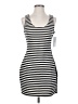 Aqua Stripes Black Casual Dress Size XS - photo 1