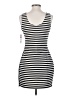 Aqua Stripes Black Casual Dress Size XS - photo 2