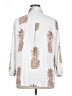 Unbranded 100% Polyester Print Ivory Long Sleeve Blouse Size XL - photo 2