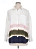 Westbound 100% Tencel Color Block White Long Sleeve Button-Down Shirt Size 1X - photo 1
