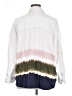 Westbound 100% Tencel Color Block White Long Sleeve Button-Down Shirt Size 1X - photo 2