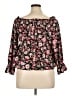Assorted Brands 100% Polyester Black 3/4 Sleeve Blouse Size 16 - photo 2