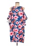 Mud Pie Print Blue Casual Dress Size M - photo 1
