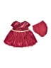 First Impressions 100% Polyester Burgundy Dress Size 0-3 mo - photo 2