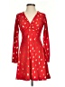 Planet Gold Hearts Red Cocktail Dress Size S - photo 1