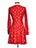 Planet Gold Hearts Red Cocktail Dress Size S - photo 2