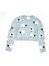 No Comment Print Blue Pullover Sweater Size 7 - photo 1