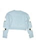 No Comment Print Blue Pullover Sweater Size 7 - photo 2