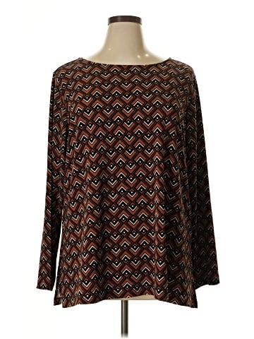 Dennis by Dennis Basso Long Sleeve Blouse (view 1)