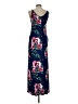 Unbranded Floral Blue Casual Dress Size XS - photo 2