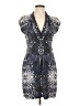 Roberto Cavalli Print Blue Black Cocktail Dress Size EU (IT) 48 / US 12 - photo 1