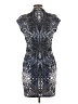 Roberto Cavalli Print Blue Black Cocktail Dress Size EU (IT) 48 / US 12 - photo 2