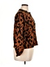 Shein Animal Print Brown 3/4 Sleeve Blouse Size XL - photo 4