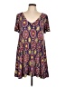 Judith March 100% Polyester Paisley Purple Casual Dress Size L - photo 1