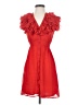 H&M 100% Polyester Red Cocktail Dress Size 2 - photo 1