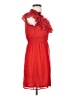 H&M 100% Polyester Red Cocktail Dress Size 2 - photo 4