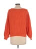 Unbranded 100% Acrylic Chevron-herringbone Orange Pullover Sweater Size S - photo 2
