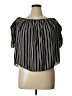 Free Kisses Black Short Sleeve Blouse Size XL - photo 1