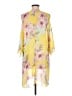 Three Hearts 100% Polyester Yellow Kimono Size M - photo 2