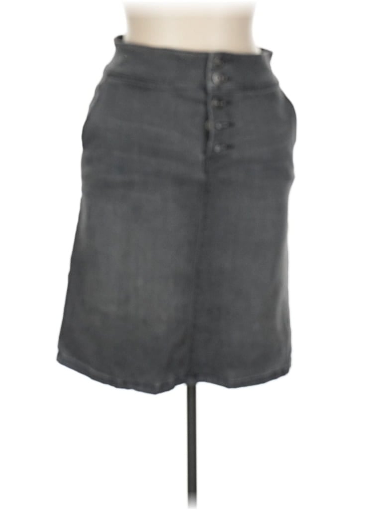 Pre-owned Prana Denim Skirt In Gray