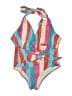 Shein Stripes Pink One Piece Swimsuit Size 3X - photo 1