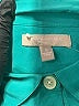 Banana Republic 100% Silk Color Block Teal Blouse Size S - photo 7