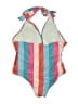Shein Stripes Pink One Piece Swimsuit Size 3X - photo 2