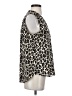 Vince Camuto 100% Polyester Animal Print Black Sleeveless Blouse Size S - photo 4