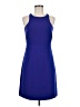 J.Crew 100% Polyester Solid Blue Cocktail Dress Size 6 - photo 1