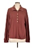 Shein Burgundy Long Sleeve Polo Size 12 - photo 1