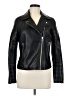 Topshop 100% Faux Leather Black Jacket Size 6 - photo 1
