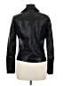 Topshop 100% Faux Leather Black Jacket Size 6 - photo 2