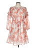 Assorted Brands 100% Polyester Paisley Orange Casual Dress Size L - photo 1