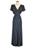 Fabrice Perry 100% Polyester Polka Dots Blue Jumpsuit Size 6 - photo 1