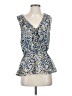 MICHAEL Michael Kors Blue Sleeveless Blouse Size S - photo 1