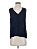 J.Crew 100% Viscose Blue Sleeveless Blouse Size 2 - photo 1