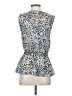 MICHAEL Michael Kors Blue Sleeveless Blouse Size S - photo 2