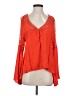 Sugar Lips Orange Long Sleeve Blouse Size XS - photo 1