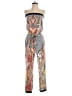 Fraiche by J 100% Polyester Paisley Blue Jumpsuit Size S - photo 1