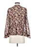 Madewell 100% Polyester Burgundy Long Sleeve Blouse Size S - photo 2