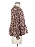 Madewell 100% Polyester Burgundy Long Sleeve Blouse Size S - photo 4