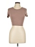 Shein Tan Short Sleeve Top Size L - photo 1