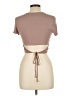 Shein Tan Short Sleeve Top Size L - photo 2