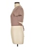 Shein Tan Short Sleeve Top Size L - photo 5