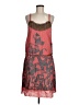 Lux 100% Cotton Graphic Red Cocktail Dress Size 7 - photo 1