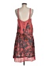 Lux 100% Cotton Graphic Red Cocktail Dress Size 7 - photo 2