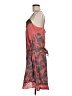 Lux 100% Cotton Graphic Red Cocktail Dress Size 7 - photo 5