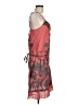 Lux 100% Cotton Graphic Red Cocktail Dress Size 7 - photo 4